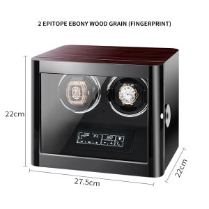 IBBETON Luxury Wood Watch Box Automatic Watch Winder Safe Box With Mabuchi Motor LCD Touch Screen And Remote Control Mechanical Watch Box