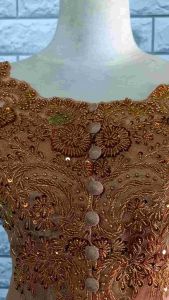 Set Kebaya Wisuda Modern: Kebaya Mocca & Longtorso & Rok Prisket