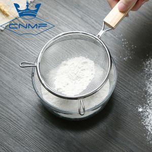 CNMF Rây Bột Thép Không Gỉ 304 Bếp Cầm Tay Bộ Lọc Màn Hình Bánh Dụng Cụ Làm Bánh Colander