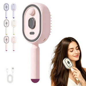 Electric Spray Massage Comb Air Cushion Detangling Hair Brush Red Light Scalp Care Type C