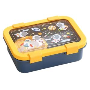 Xách tay chia bentos Hộp thiết kế hoạt hình nhựa hộp cơm trưa dễ dàng vệ sinh thiết kế hoạt hình bữa ăn preps container