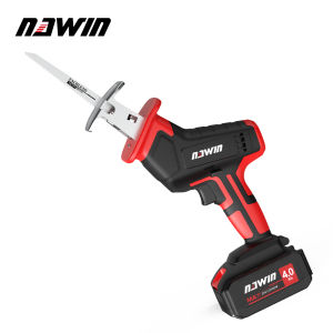 NAWIN 20V Cordless Reciprocating Saw Adjustable Speed Electric Saw Saber Saw Portable for Wood Metal Cutting Saw