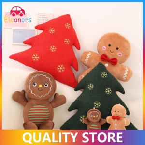 [Eleanor] Christmas Decoration Toys Cute Gingerbread Man Plushie Toy Doll Cartoon Soft Anime Toy Pillow Home Decor Kids Gift