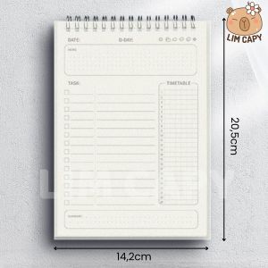 Sổ Kế Hoạch- Planner Học Tập & Công Việc Cute Xoắn Ốc LIM CAPY