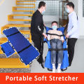 Reinforced Folding Stretcher na May Two Steel Bars Heavy-Duty at Safe for Patients. 
