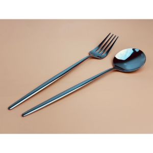 ช้อน ส้อม สไตร์เกาหลี  สแตนเลสเกรด 304 ชุดช้อนส้อม สินค้าพร้อมส่ง