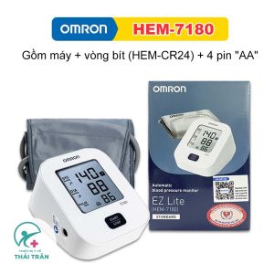 (MỚI 2026 - Kèm Adapter) Máy đo huyết áp bắp tay OMRON HEM-7183-C EZ Power BH 5 năm chính hãng