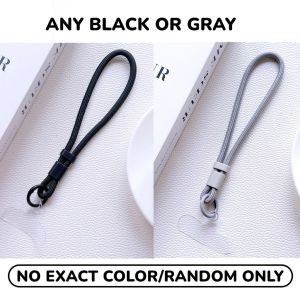 Colorful Braided Lanyard Keychain for Phone Case Women Anti Lost Car Strap DIY Accessories Keyring