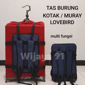 Tas ransel gendong  sangkar kandang burung multifungsi murai kotak lovebird pleci anis murah dan kuat