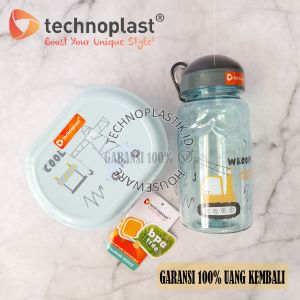 TECHNOPLAST Paket Hemat Cool Truck Set Kotak Bekal 520ml & Botol 560ml