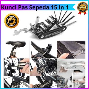 COD TaffSPORT Multifunctional 15 in 1 EDC Repair Tool - HW0668 / kunci set lengkap obeng kunci sepeda terbaru terlaris desain minimalis genggam perkakas praktis dan lengkap terbaik untuk di bawa bahan stainless tidak mudah berkarat viral paling di cari
