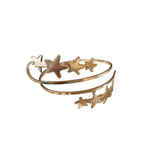 CHDHALTD Line Weave Star Armband Arm Chain Alloy Adjustable Circle Upper Arm Bracelet Exquisite Women Jewelry Opening Cuff Bracelets Arm Accessories