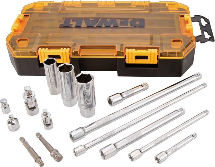 Dewalt DWMT73807 Accessory Socket Set 1/4 in & 3/8 in Drive Tool ...