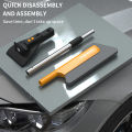9335B Car Multi-function Snow Sweeper Glass Defrosting Ice Removal Brush Snow Shovel Winter Tool - LED Lighting for Safe Snow Removal. 