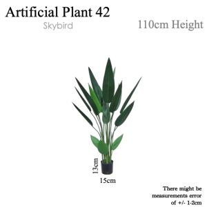 SKYBIRD Artificial Plant Artificial Flower Faux Greenery Potted Plant Home Decoration Indoor Outdoor Decorative Plants for Living Room Bedroom Office Desk Tabletop Garden Café Event Wedding Artificial Decorative Plant Ornament Accessories