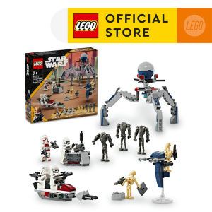 LEGO Star Wars 75372 Clone Trooper & Battle Droid Battle Pack (215 Pieces) Toys Mainan Anak Laki Laki Bricks