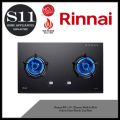 Rinnai RH-C1059-PBR Sleek + Stylish Matt Black Design Plasma Filer Technology Chimney Hood +Rinnai RB-72G 2 Burner Built-In Hob Schott Glass (Black) Top Plate*BUNDLE DEAL - FREE DELIVERY *INSTALLATION AVAILABLE. 