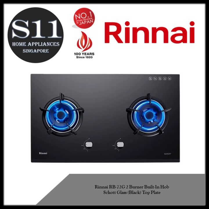 Rinnai%20RH-C1059-PBR%20Sleek%20+%20Stylish%20Matt%20Black%20Design%20Plasma%20Filer%20Technology%20Chimney%20Hood%20+Rinnai%20RB-72G%202%20Burner%20Built-In%20Hob%20Schott%20Glass%20(Black)%20Top%20Plate*BUNDLE%20DEAL%20-%20FREE%20DELIVERY%20*INSTALLATION%20AVAILABLE%20-%20Image%202