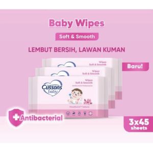 Tissue Basah Cussons |Baby Wipes Tisue Basah Bayi Beli 1 Gratis 1 50s + 50s