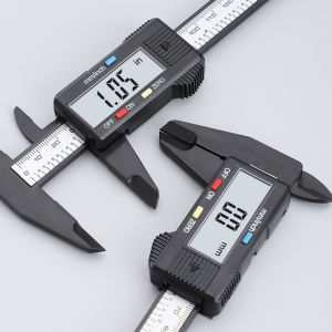 High-Precision Digital Caliper - Easy-Read LCD 0.1mm Accuracy Battery-Powered Fade-Resistant Sleek Design