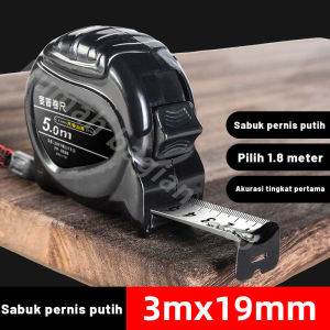 Deli Tukang / Measuring Tape / Meteran Karet 5 Meter /meteran alat ukur kain meteran mini meteran multifungsi /Teknologi Hitam Pita Fluorescent Tongkat Pengukur Rumah Tangga Pita Kelas Tinggi 5 M Tahan Jatuh 10 M Ekstra Tebal dan Tahan Lama
