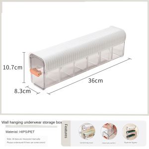 Punch-Free Multi-functional Storage Box Clear Wall Mounted Drawer Organizer