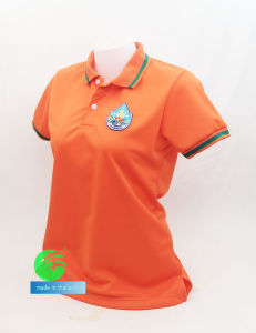 💥ราคาพิเศษช่วงแนะนำ💥เสื้อโปโลผ้าCoolTech สีส้ม สีน้ำเงิน กรมทรัพยากรน้ำ (ชาย/หญิง) ใส่แล้วเย็นมาก!!!