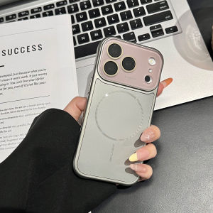 Original AG Frosted For Magsafe Case For iPhone 17 16 15 14 13 Pro Max 17Pro c Tempered Glass Lens Protect Armor Cover