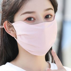 THANKSKY khẩu trang kín mặt khau trang vải nữ khẩu trang chống uv Đạp xe Tấm chắn mặt Thời trang Mùa hè Ngoài trời Đi bộ đường dài Dành cho Nữ Dành cho bé gái Lưới Khăn mặt Mặt nạ lụa băng Mặt nạ chống nắng Che Mặt