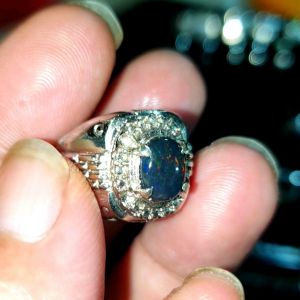 Batu Kalimaya Black Opal Solid Asli Banten