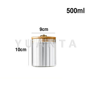 Yuanta ขวดแก้วปิดผนึก ป้องกันความชื้น มีหลายขนาด แก้วบอโรซิลิเกตสูง storage jar