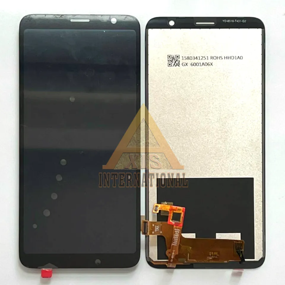 LCD Display Screen For TCL 40 XL 40T – Touch Digitizer Assembly Replacement With Tools – Black With Frame