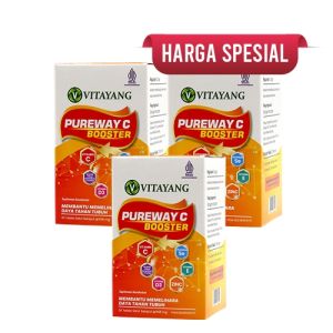 Vitayang Pureway C Booster Vitamin C D3 E Zinc Selenium Suplemen Imun Antioksidan Herbal Alami