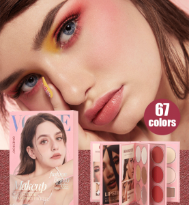 Multifunctional matte eyeshadow palette book highlight concealer blush pearlescent eyeshadow box