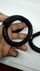 Gelang Ukir Naga full ukir hitam Bahan Tali Arus/Rotan laut
