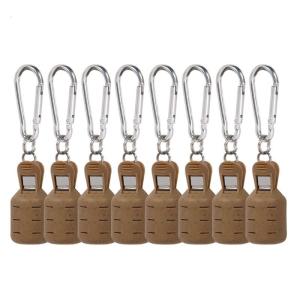 8Pcs Squid Jig Baits Protector Portable Squid Jig Hook Cover with Carabiner for Fishing Lures Baits Hook Tackle