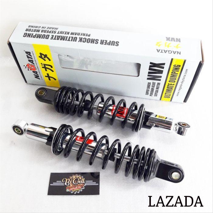 shockbreaker shock belakang NAGATA DAYTONA panjang 32cm hitam -