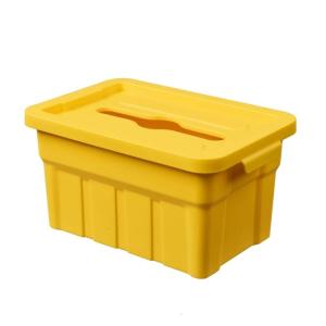 Delicate Desktop Tissue Box Holder Industrial Decors Sturdy PP Construction Large Capacity Spring Loaded Tissue Dispenser