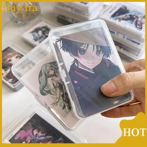 [Buytra] กล่องเก็บของพลาสติกใสกล่องเก็บการ์ดขนาดเล็กกล่องจัดระเบียบโต๊ะกล่องเครื่องเขียน