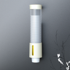 จัดส่งด่วน24ชม. ติดผนัง ที่วางแก้วน้ำอัต ที่วางแก้วถ้วยพลาสติกหลุม ที่เก็บกระดาษที่วางแก้ว ใช้ได้กับห้องนั่งเล่น ออฟฟิศ เครื่องชงกาแฟ Wall-Mounted Cup Holder