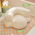 Lazy sofa backrest folding sofa Super soft bean bag sofa Lamb velvet sofa. 