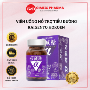 Viên Uống Hỗ Trợ Tiểu Đường Cân Bằng Đường Huyết Kaisu Sugar Alpha Hokoen Nhật Bản 180 Viên