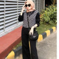 Rhea One set hijab (4 in 1) premium baju set wanita ootd vest jenny kemeja kulot highwaist korean style setelan wanita remaja ulzzang INT-001. 