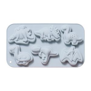 6 Cavity 3D Dinosaur Silicone Flexible Grade Mould Clay Resin Ceramics Candy Fondant Candy Chocolate Soap Mould