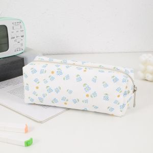 ANANAA Floral Print Pen Bag Multifunctional Large Capacity Pencil Case High Quality Stationery Organizer Students