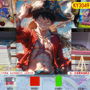 Diamond Beads Painting DIY钻石画 Lukisan Gantung Berlian Tangan 2024 Handmade DIY Cartoon Decorative Framed