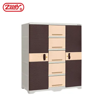 Zooey Super Rattan Dual Cabinet/Wardrobe/Clothes Organizer Stock No. 2009-SRN