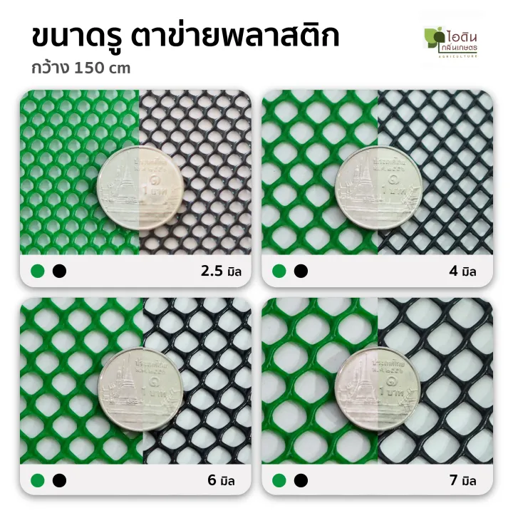 ตาข่ายพลาสติกคุณภาพสูง สีดำ 150 เซนติเมตร สำหรับป้องกันแมลง