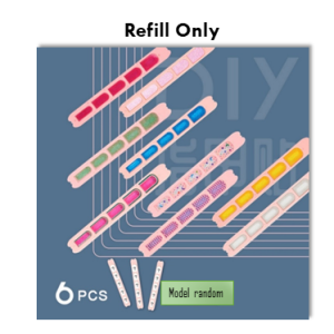 Mainan Anak Perempuan Nail Art Stiker Kuku Menicure Kutek Sticker Tahan Air