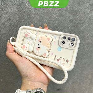 PBZZ Case for SAMSUNG a21s phone casing Softcase Silicone shockproof Cover new design aesthetic with holder 360 ° rotating makeup mirror for girl JTDTMZJ2